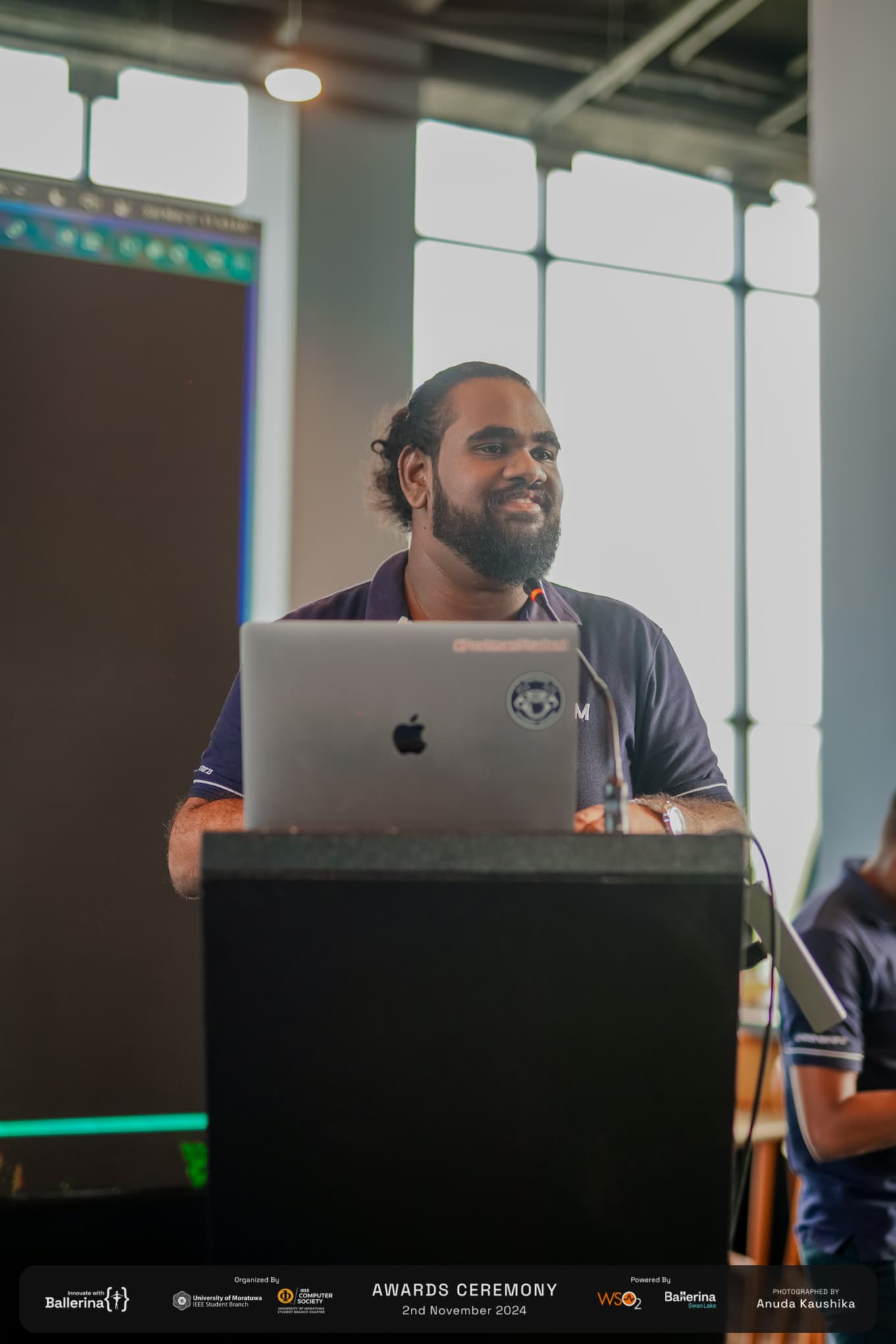 Presenting my project at Intra "Innovate with Ballerina" hackathon