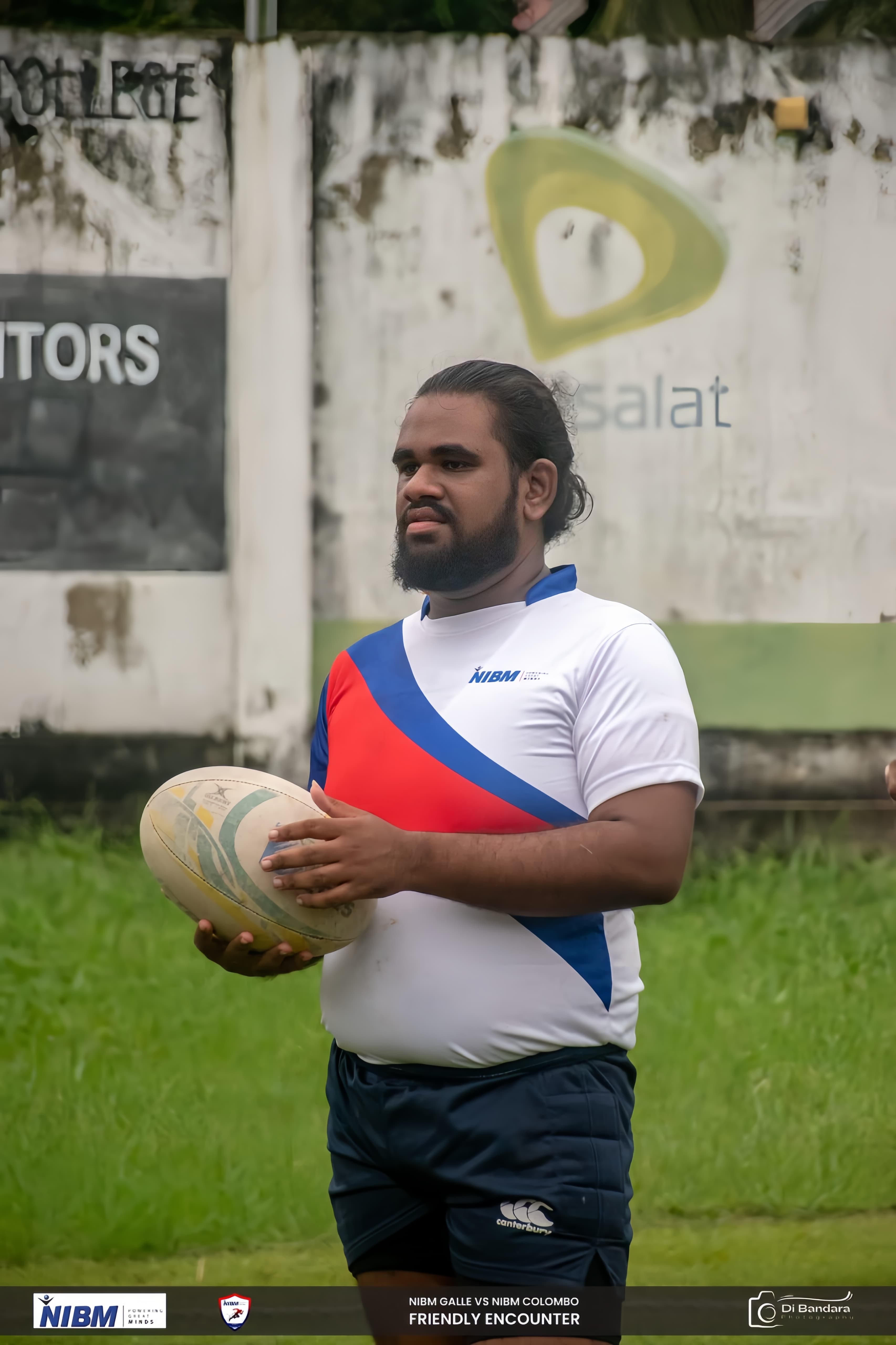 Me playing rugby for the NIBM rugby team