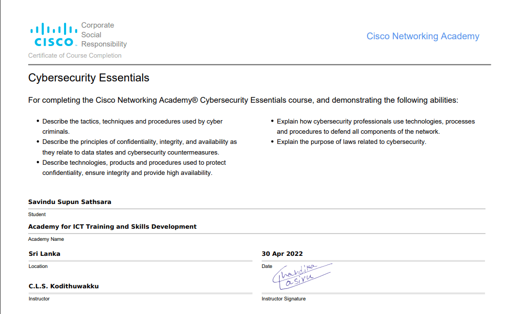 Cybersecurity Essentials
