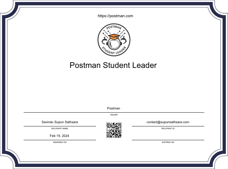 Postman Student Leader